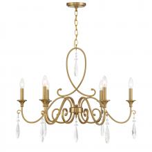Savoy House 1-2700-6-322 - Fairchild 6-Light Chandelier in Warm Brass