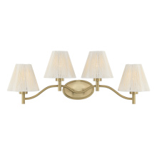 Savoy House 8-6081-4-127 - Rosa 4-Light Bathroom Vanity Light in Noble Brass by Breegan Jane