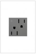 Legrand ARCD152M10 - adorne 15A Tamper-Resistant Dual-Controlled Outlet, Magnesium
