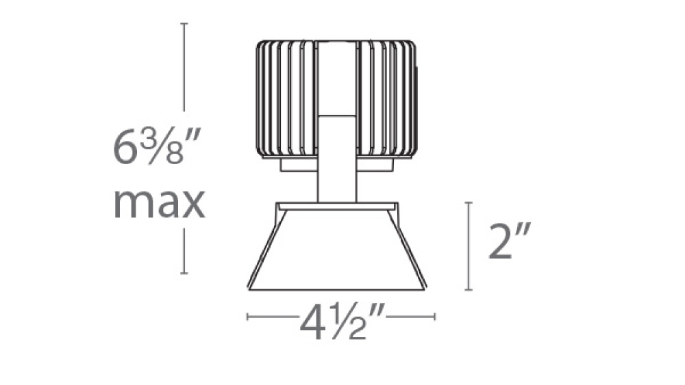 Volta 4.5" Round Invisible Trim with LED Light Engine