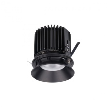 WAC US R4RD1L-WTWB-BK - Volta 4.5" Round Shallow Regressed Invisible Trim with LED Light Engine