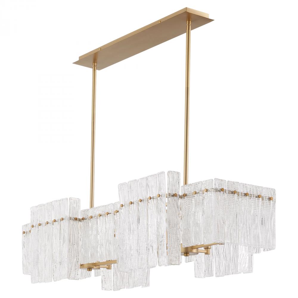 Othello 8 Light Linear | Aged Brass