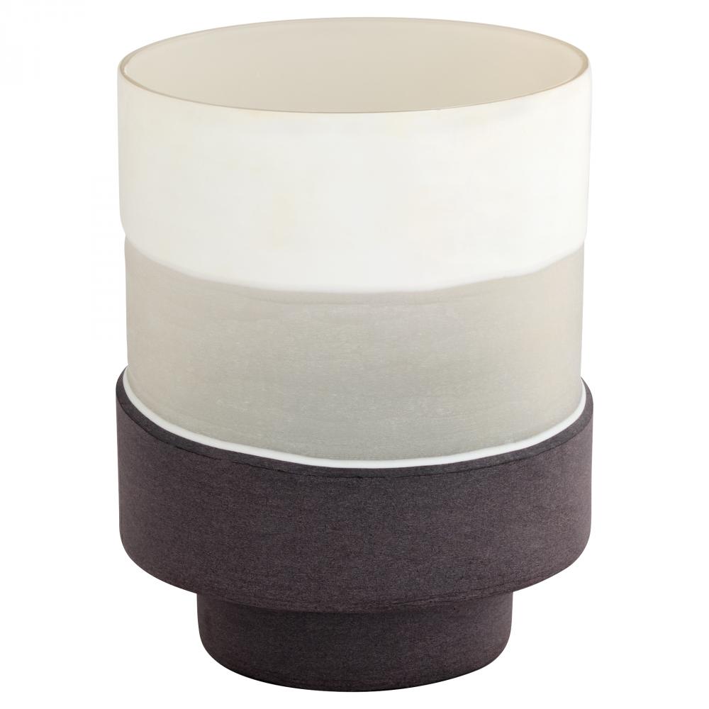 Mesa Vase | Cream | Black - Small