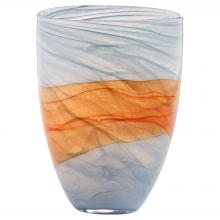 Cyan Designs 12076 - Pacaya Vase | Grey | Orange - Short