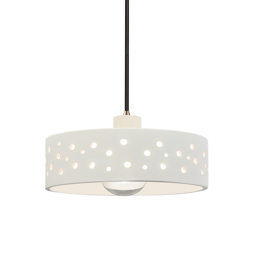 Perforated Dish 1-Light Pendant