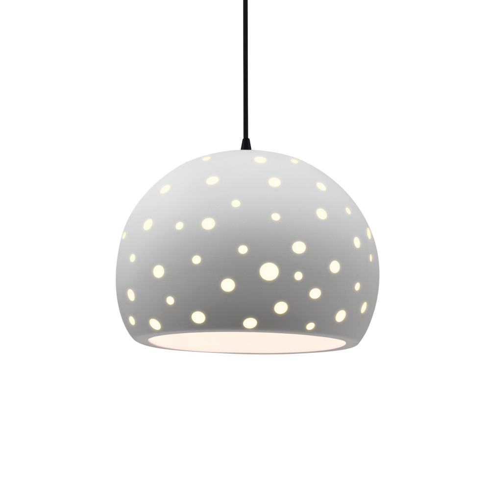 Perforated Large Globe 1-Light Pendant