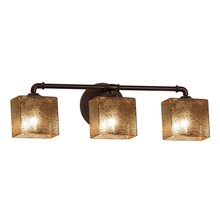 Justice Design Group FSN-8463-55-MROR-DBRZ - Bronx 3-Light Bath Bar