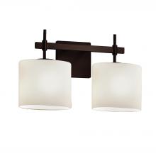 Justice Design Group FSN-8412-30-OPAL-DBRZ - Union 2-Light Bath Bar