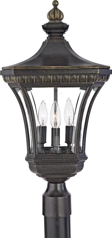 Devon 3-Light Imperial Bronze Outdoor Post Lantern