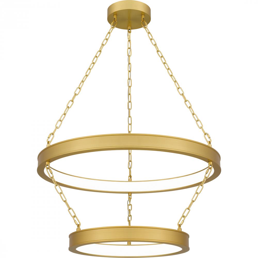 Ozara Integrated LED Antique Brass Pendant Light
