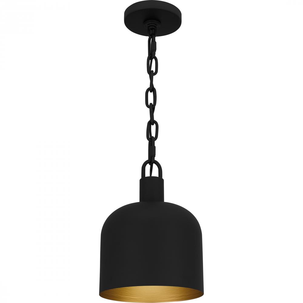 Raquel 1-Light Matte Black Mini Pendant Light