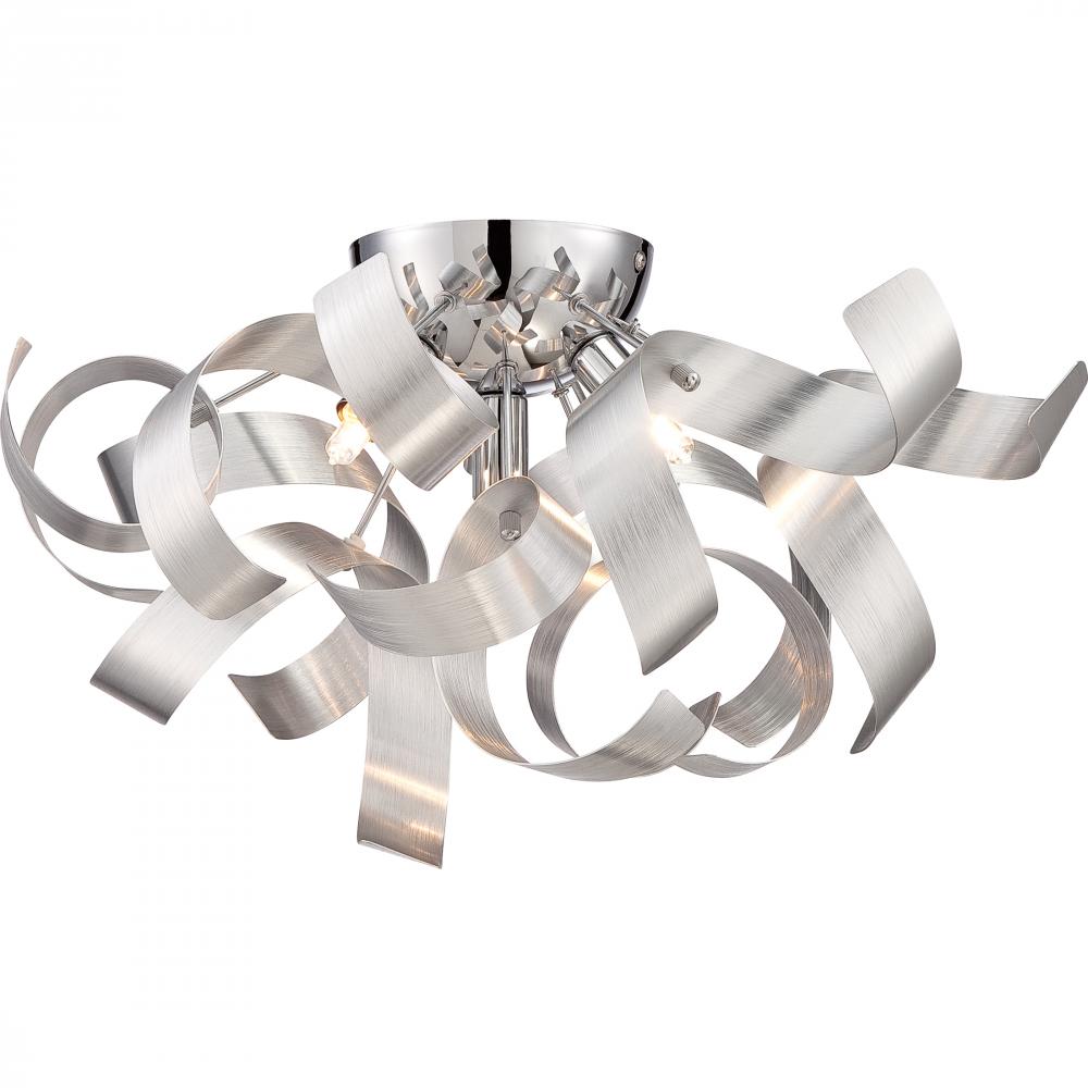Ribbons 4-Light Millenia Flush Mount Light