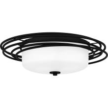 Quoizel CPE1620MBK - Calliope 2-Light Matte Black Flush Mount Light
