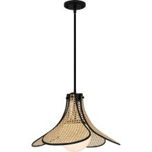 Quoizel QP6207MBK - Delilah 1-Light Matte Black Pendant Light