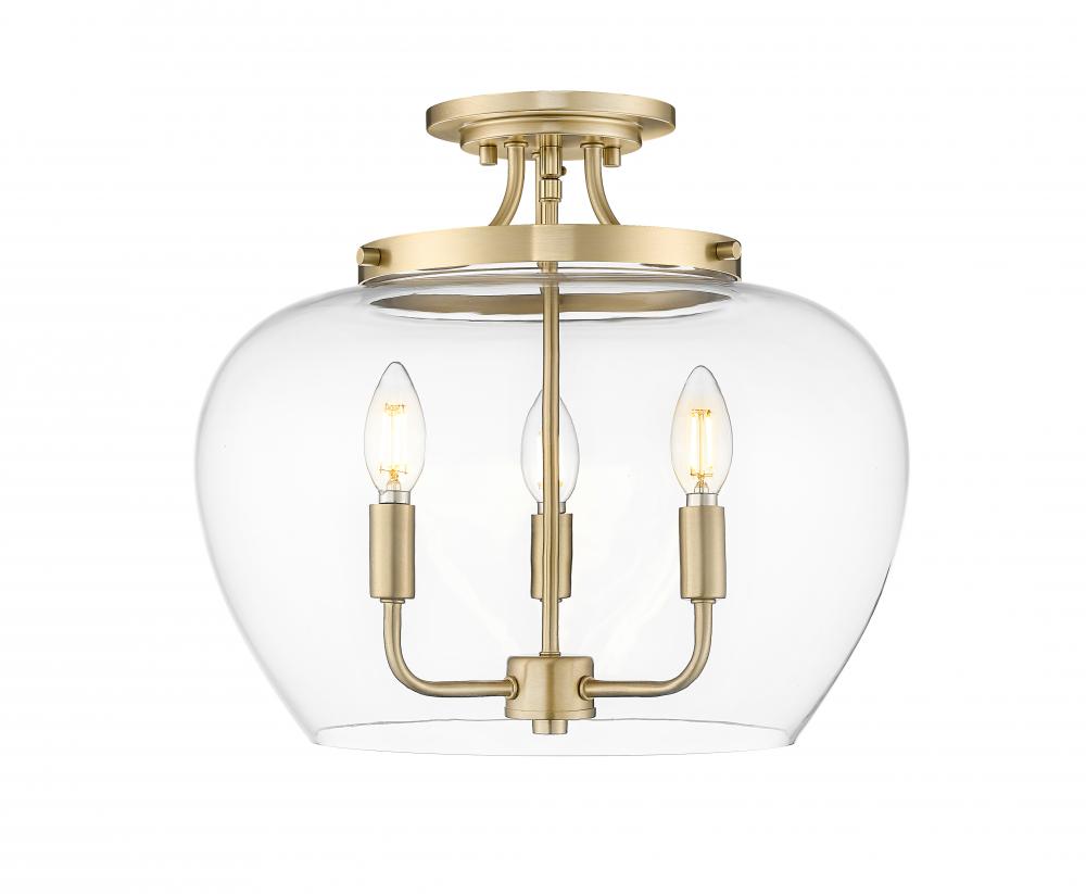 3 Light Semi Flush Mount