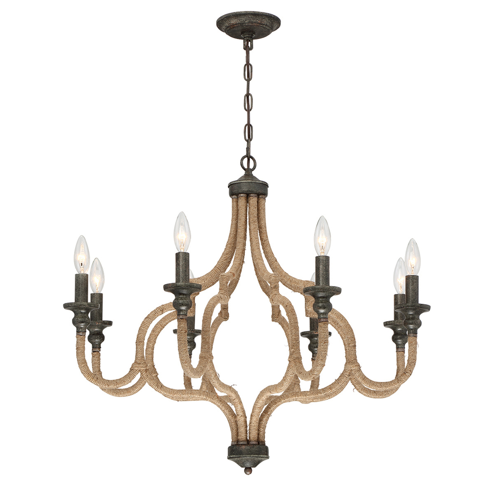 Corda, 8Lt Chandelier, Orb