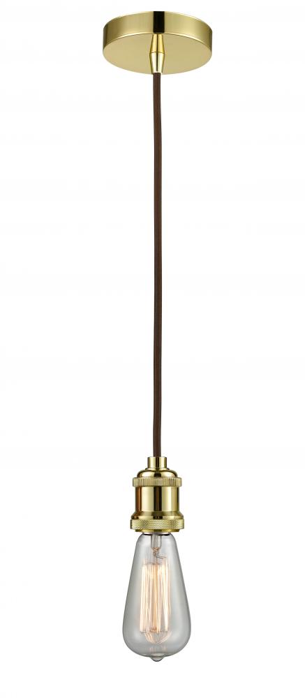 Edison - 1 Light - 2 inch - Gold - Cord hung - Mini Pendant