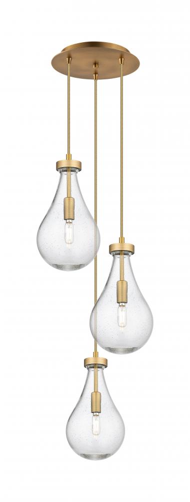 Owego - 3 Light - 13 inch - Brushed Brass - Multi Pendant