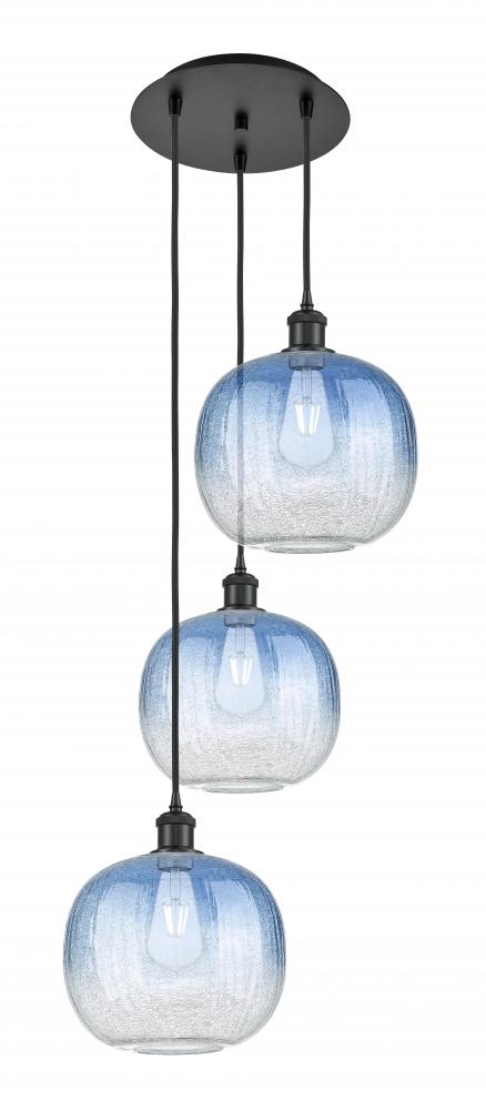Brookhaven Sphere - 3 Light - 17 inch - Matte Black - Cord Hung - Multi Pendant