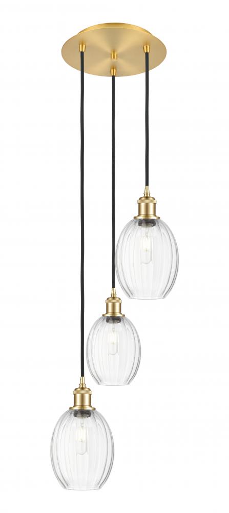 Preston Bulb - 3 Light - 13 inch - Satin Gold - Cord Hung - Multi Pendant