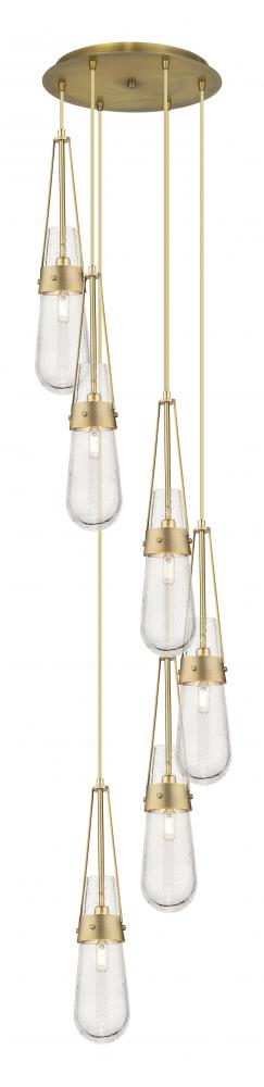 Milan - 6 Light - 15 inch - Brushed Brass - Multi Pendant