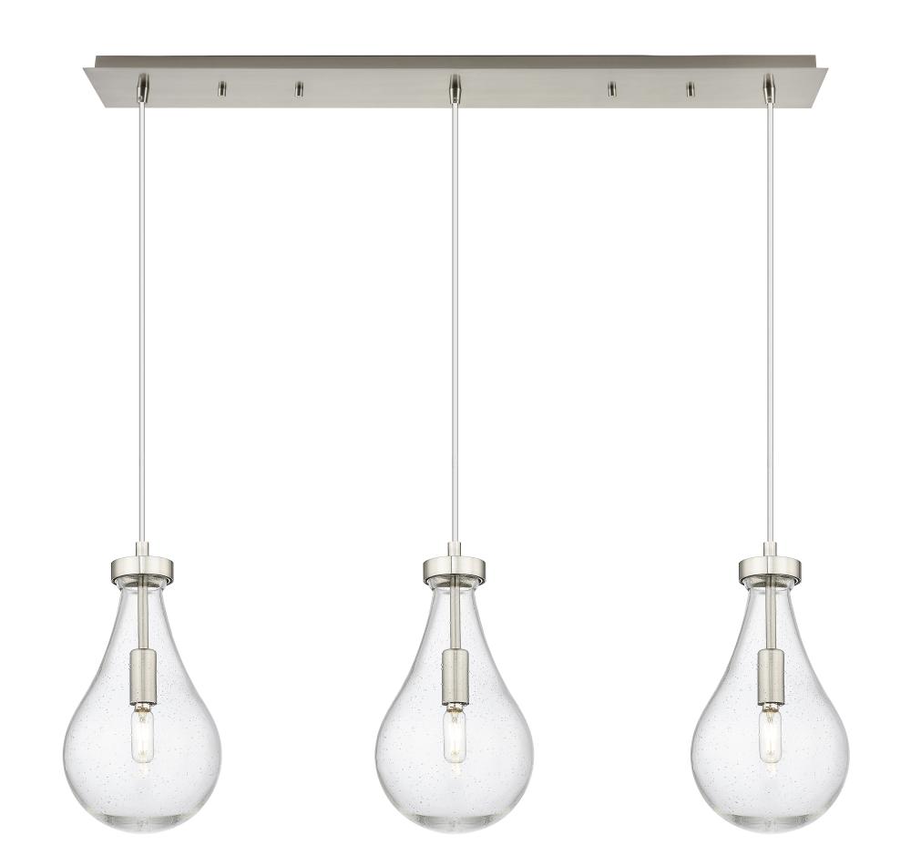 Owego - 3 Light - 37 inch - Brushed Satin Nickel - Linear Pendant