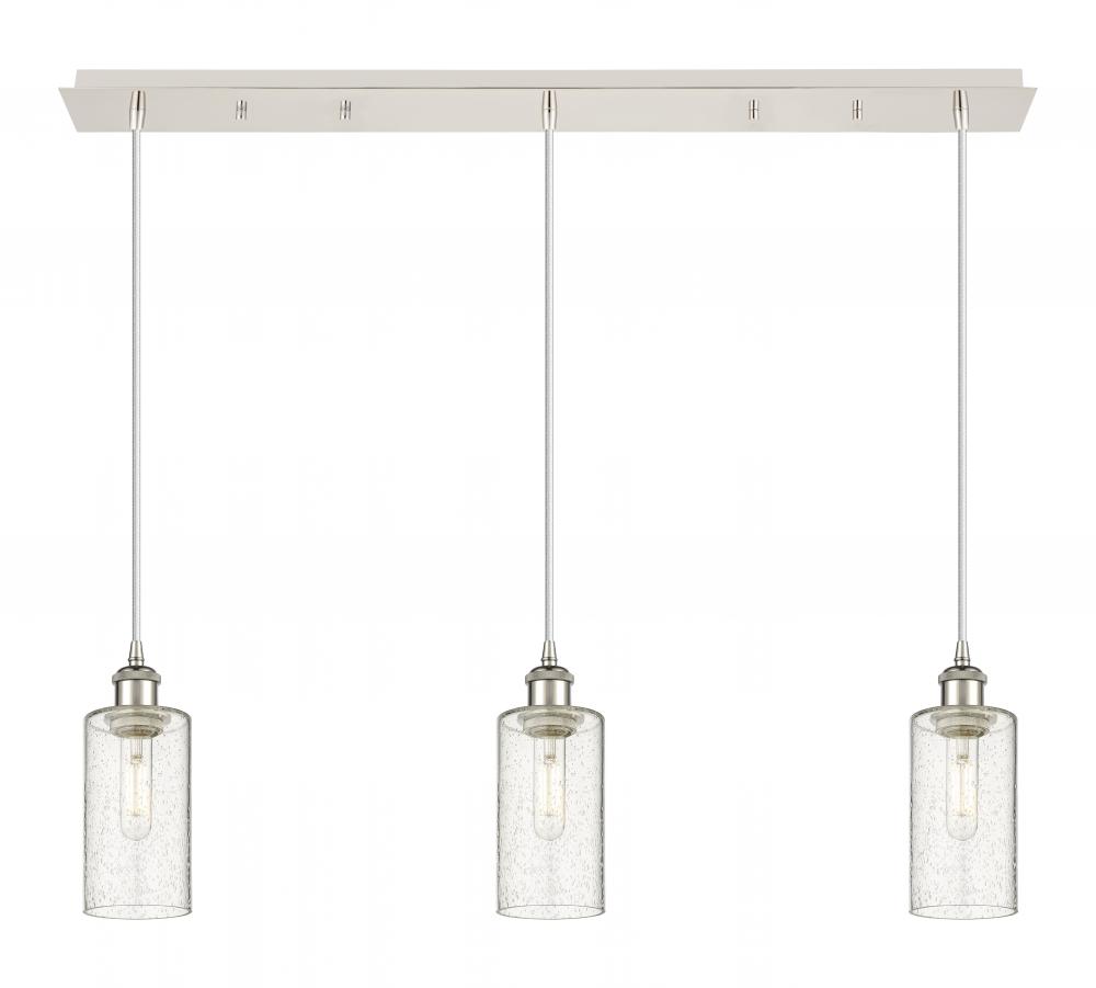 Crown Point - 3 Light - 37 inch - Polished Nickel - Linear Pendant
