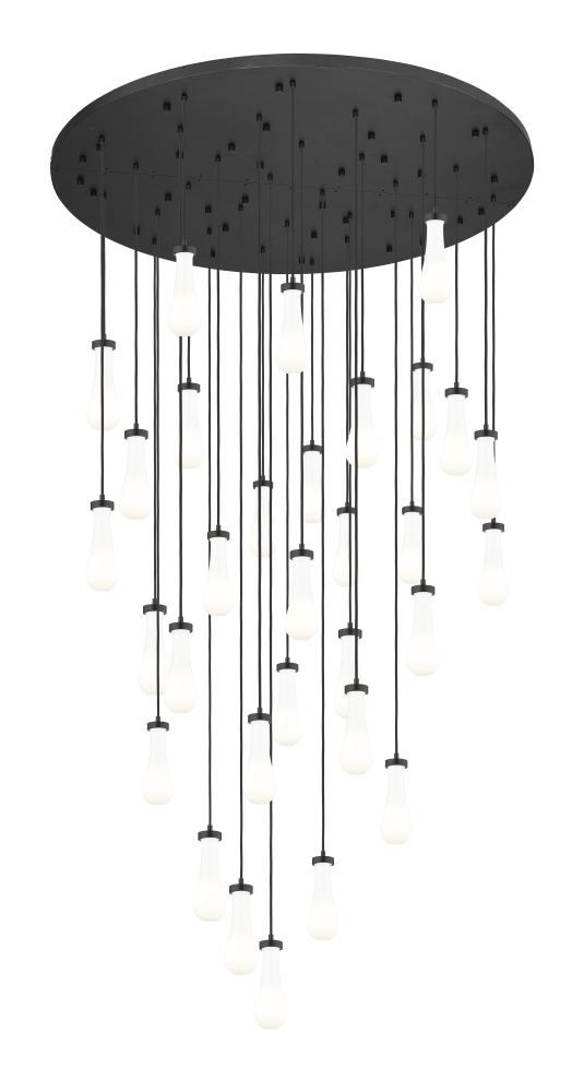 Owego - 31 Light - 60 inch - Brushed Matte Black - Multi Pendant