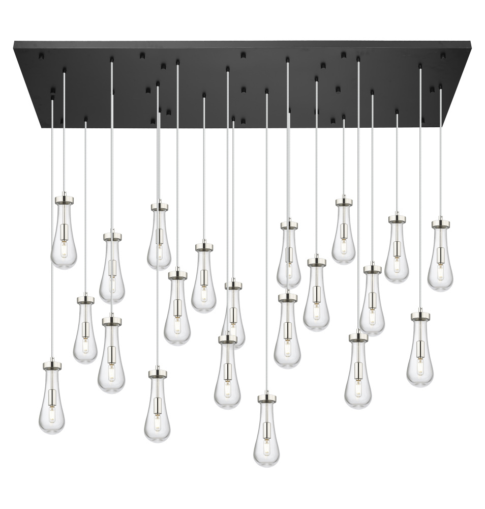 Owego - 21 Light - 71 inch - Polished Nickel - Multi Pendant
