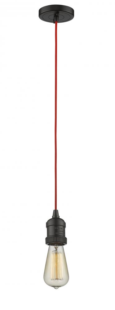 Bare Bulb 1 Light Mini Pendant