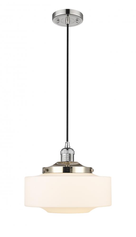Bridgeton - 1 Light - 12 inch - Polished Nickel - Cord hung - Mini Pendant