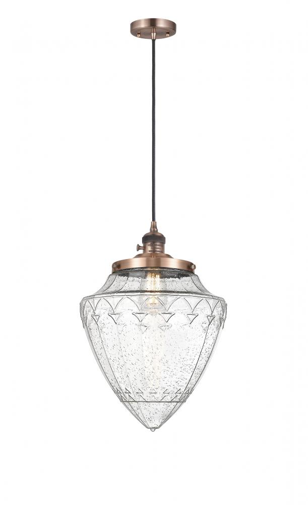 Bridgeton - 1 Light - 16 inch - Antique Copper - Cord hung - Mini Pendant