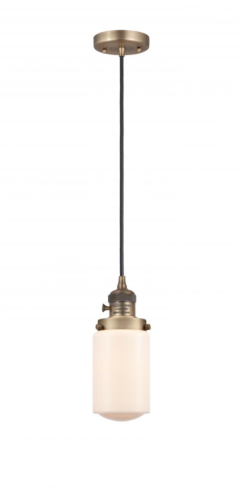 Dover - 1 Light - 5 inch - Brushed Brass - Cord hung - Mini Pendant
