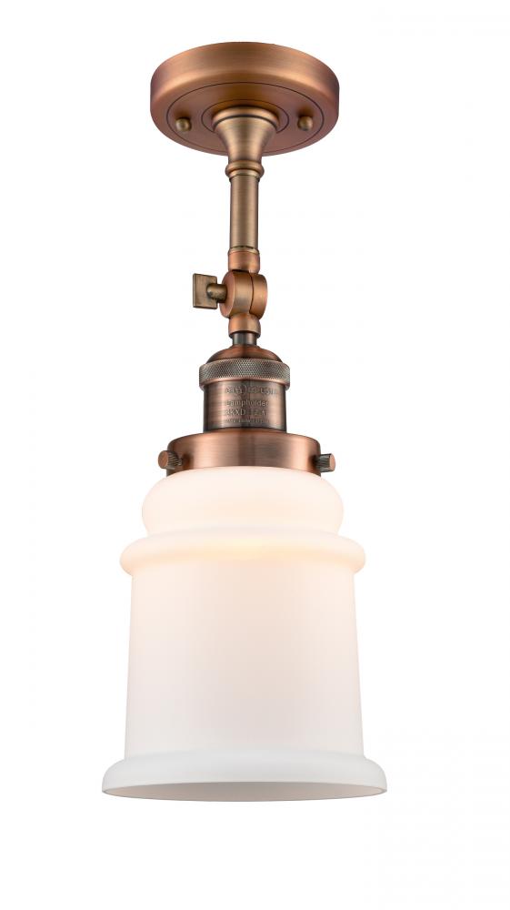 Canton - 1 Light - 6 inch - Antique Copper - Adjustable Semi-Flush Mount