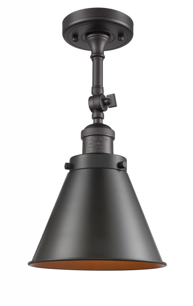 Appalachian - 1 Light - 8 inch - Oil Rubbed Bronze - Adjustable Semi-Flush Mount