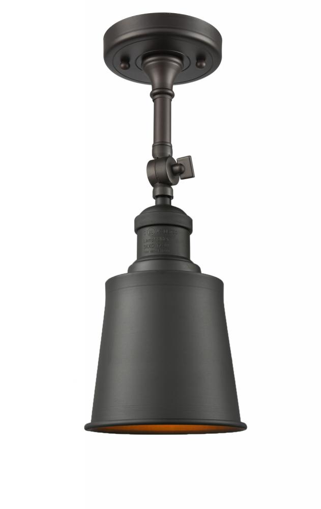 Addison - 1 Light - 5 inch - Oil Rubbed Bronze - Adjustable Semi-Flush Mount
