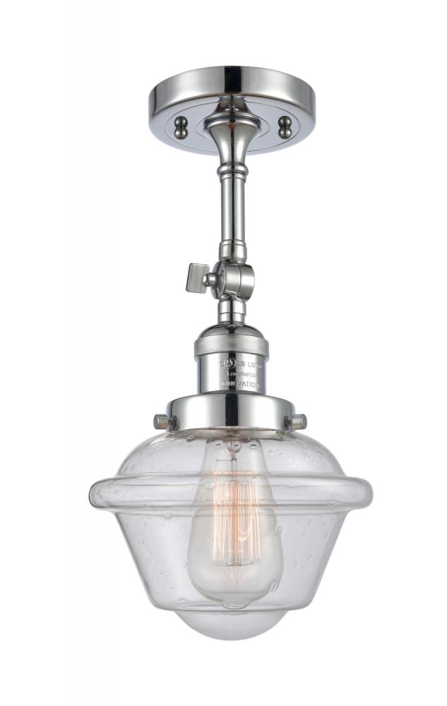 Oxford - 1 Light - 7 inch - Polished Chrome - Adjustable Semi-Flush Mount
