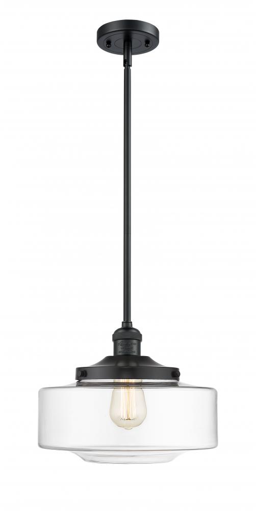 Bridgeton - 1 Light - 12 inch - Matte Black - Stem Hung - Mini Pendant