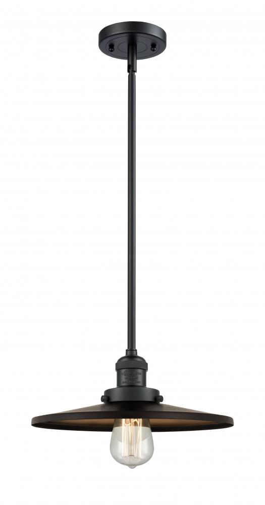 Appalachian - 1 Light - 12 inch - Matte Black - Stem Hung - Mini Pendant