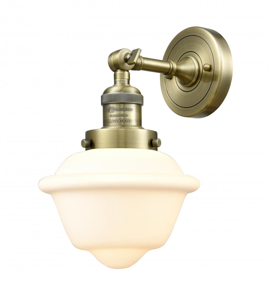 Oxford - 1 Light - 8 inch - Antique Brass - Adjustable Sconce
