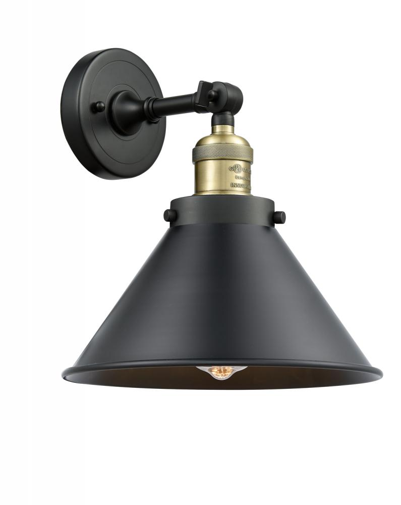 Briarcliff - 1 Light - 10 inch - Black Antique Brass - Adjustable Sconce