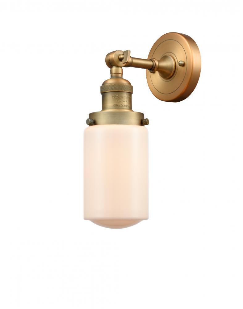 Dover - 1 Light - 5 inch - Brushed Brass - Adjustable Sconce