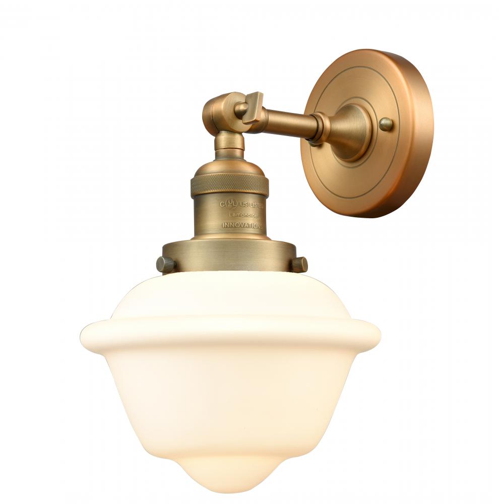 Oxford - 1 Light - 8 inch - Brushed Brass - Adjustable Sconce