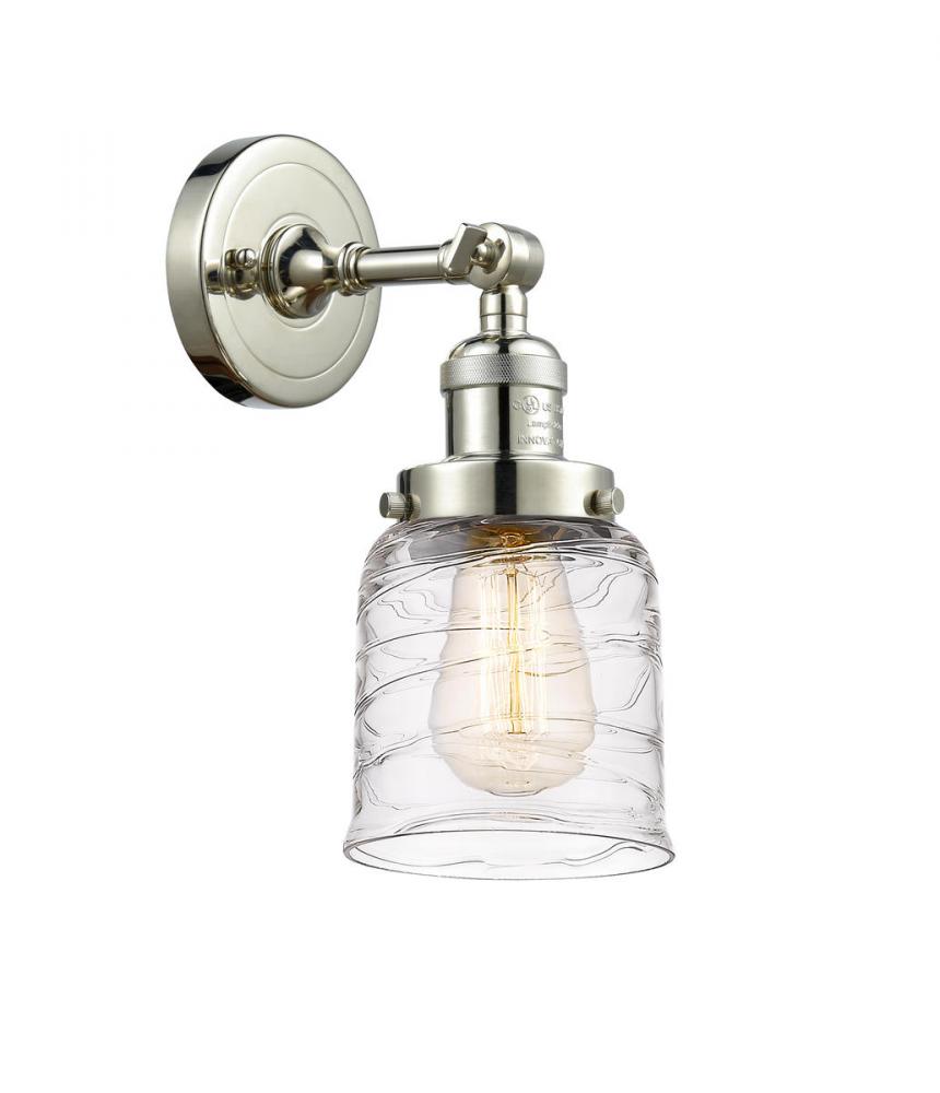 Bell - 1 Light - 5 inch - Polished Nickel - Adjustable Sconce