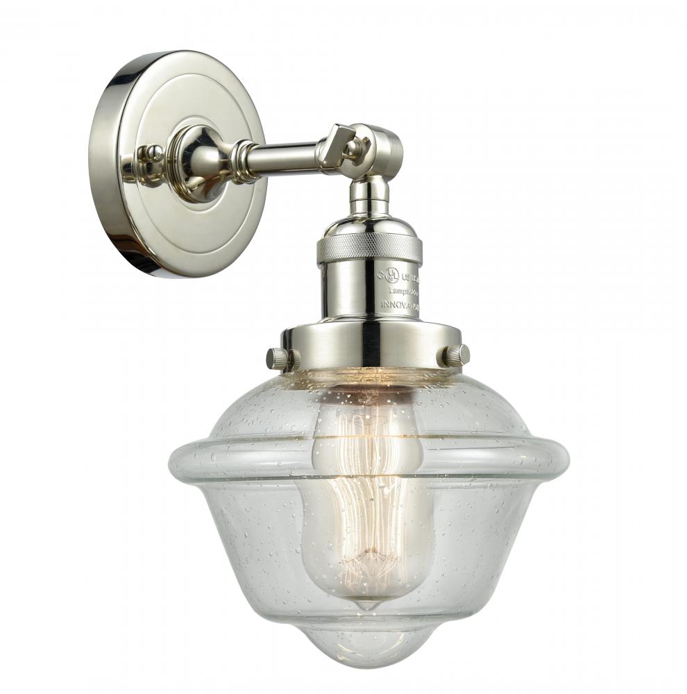 Oxford - 1 Light - 8 inch - Polished Nickel - Adjustable Sconce