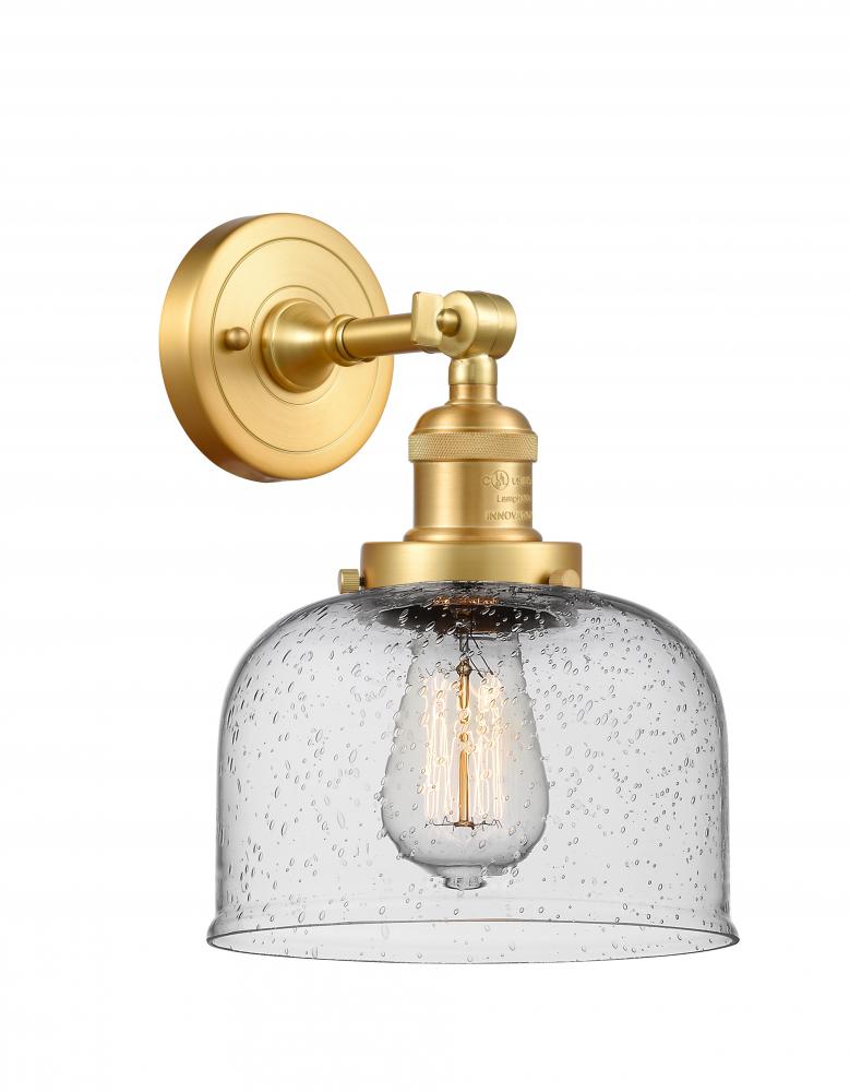 Bell - 1 Light - 8 inch - Satin Gold - Adjustable Sconce