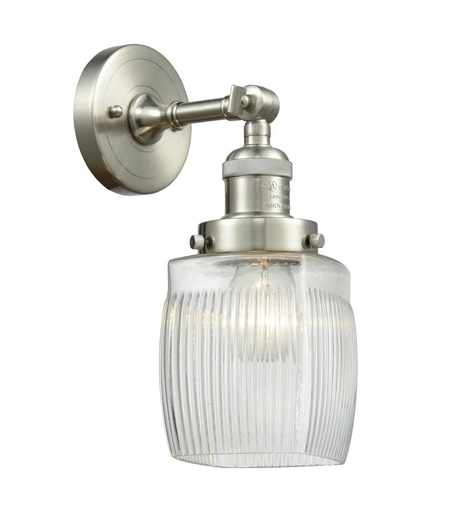 Colton - 1 Light - 6 inch - Brushed Satin Nickel - Adjustable Sconce