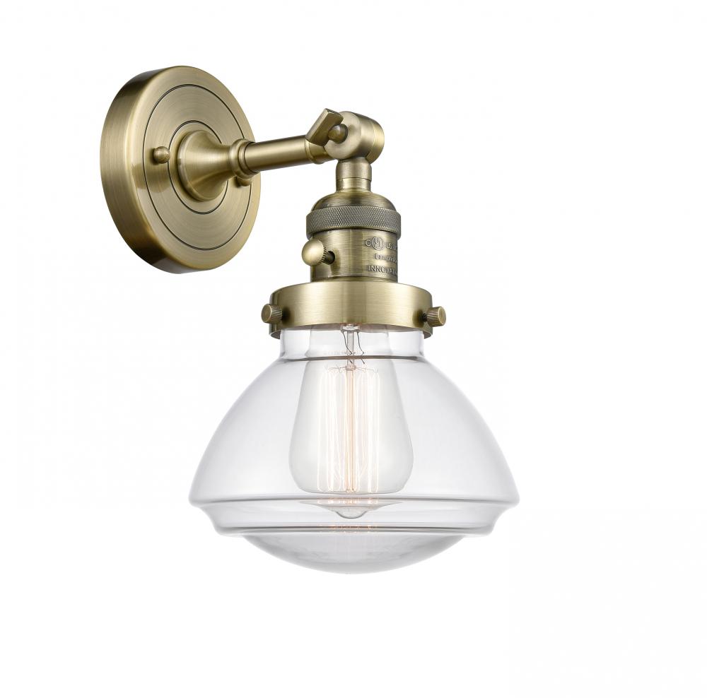 Olean - 1 Light - 7 inch - Antique Brass - Adjustable Sconce