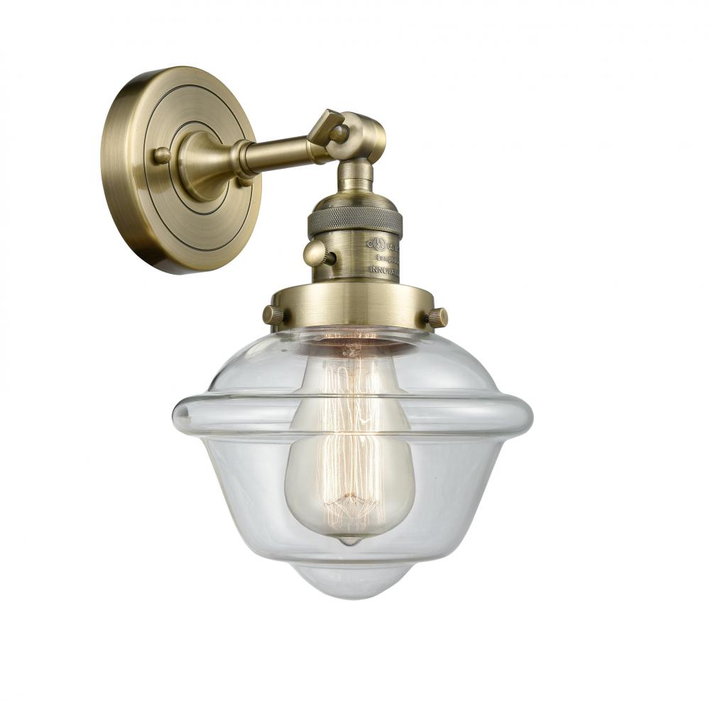 Oxford - 1 Light - 8 inch - Antique Brass - Adjustable Sconce