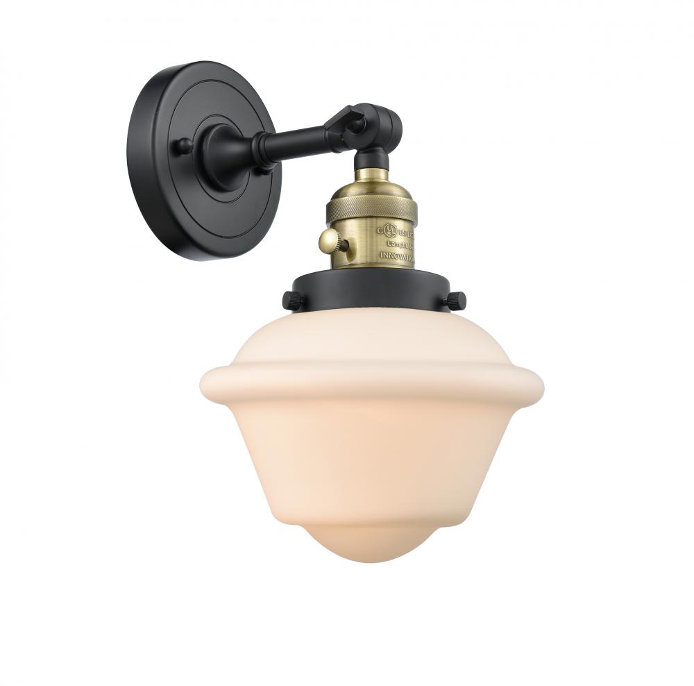 Oxford - 1 Light - 8 inch - Black Antique Brass - Adjustable Sconce